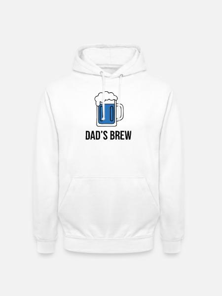 Cool Dads Brew Beer Glass Dad - Unisex Hoodie - white