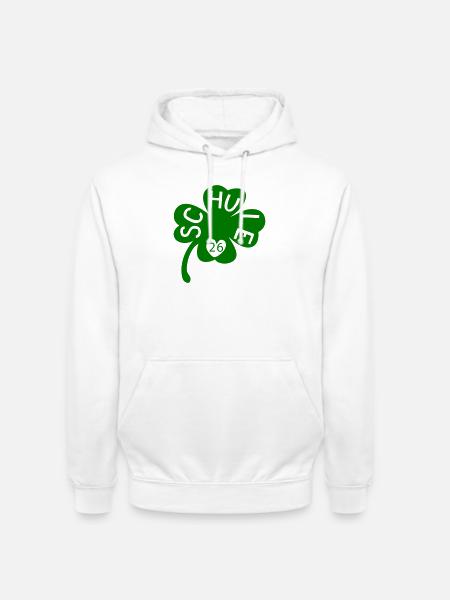 Schule 26 Kleeblatt - Unisex Hoodie - Weiß