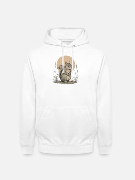 Eichhörnchen - Unisex Hoodie - Weiß