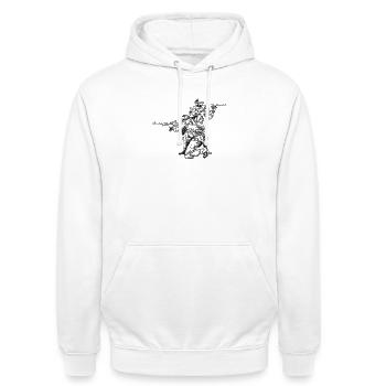 Special Forces - Unisex Hoodie - white - Front - AI Model Male 185 dark (185cm) & AI Model Female 172 dark (172cm)