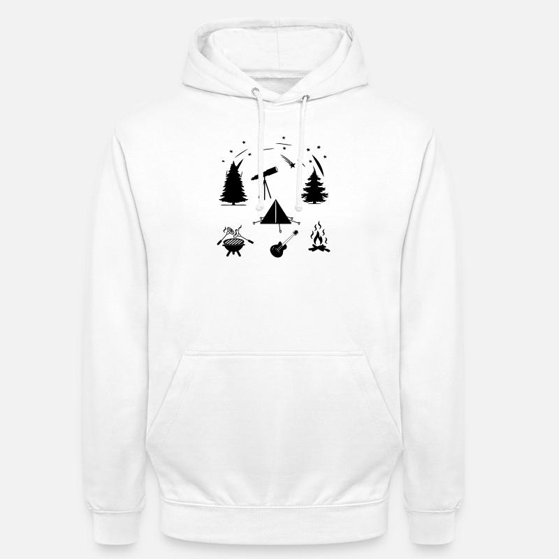 Camping-Leben - Unisex Hoodie - Weiß