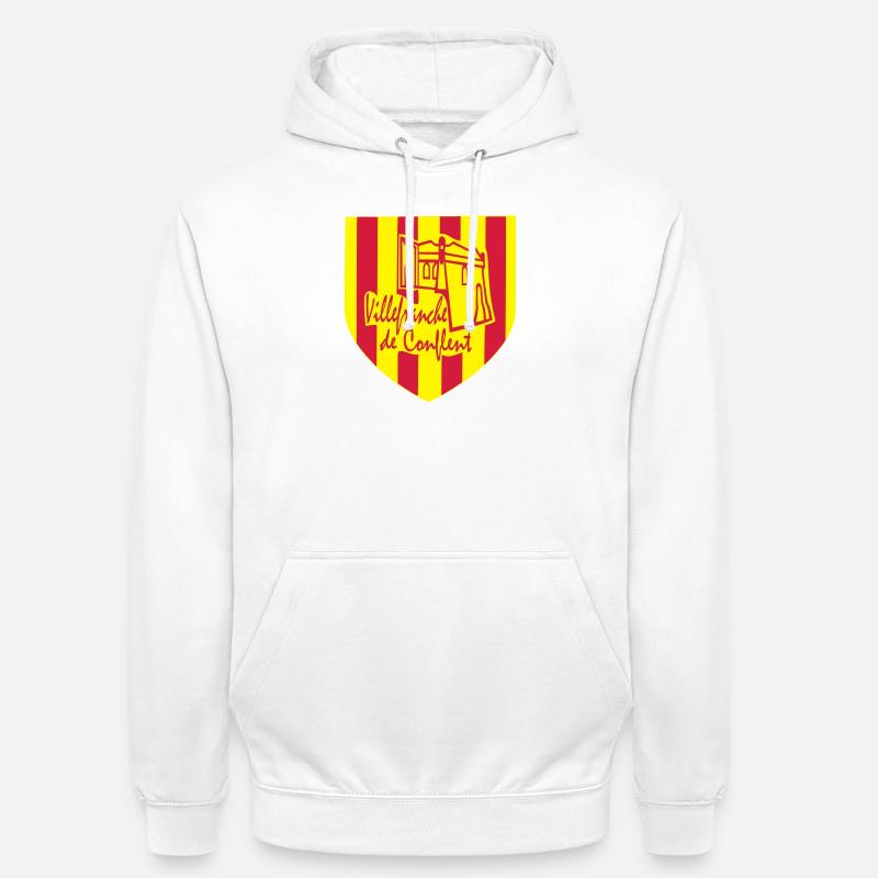 Villefranche de Conflent,Pyrénées orientales - Sweat-shirt à capuche unisexe - blanc