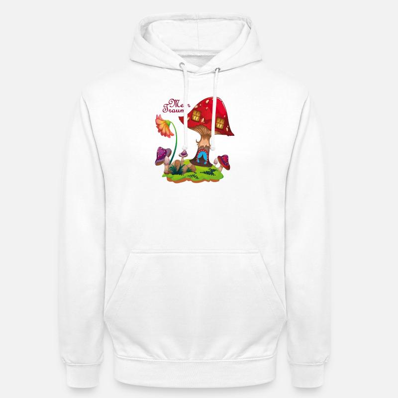 Märchenwald  Traumhaus - Unisex Hoodie - Weiß