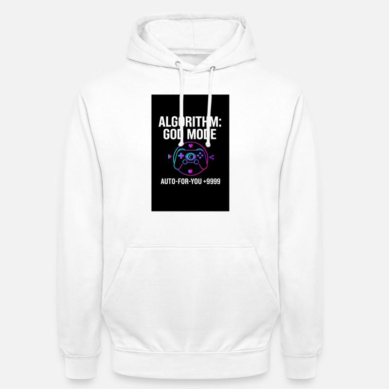 Algorithm God Mode - Unisex Hoodie - white