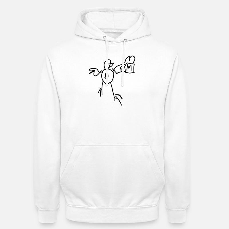 Canard avec menu de restauration rapide - Sweat-shirt à capuche unisexe - blanc