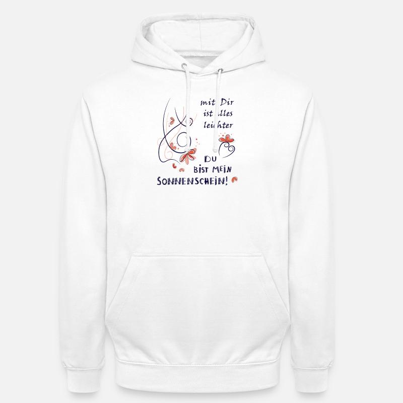 Tu es mon rayon de soleil - Sweat-shirt à capuche unisexe - blanc