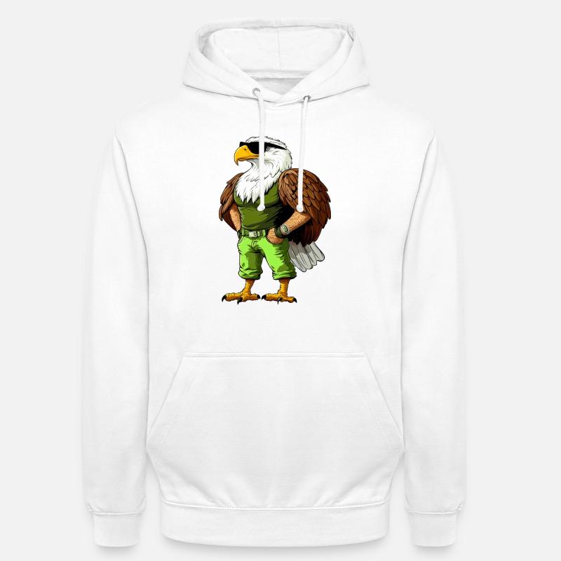 Cool Eagle - Unisex Hoodie - white