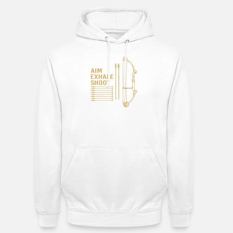 Bogenschütze Bogen Bogenschießen - Unisex Hoodie - Weiß