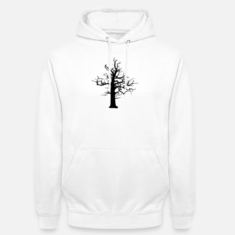 dépérage forestier - Sweat-shirt à capuche unisexe - blanc