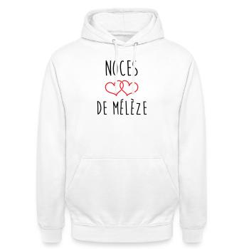 Larch Wedding 69 Jahre Ehe - Unisex Hoodie - Weiß - Vorne - AI Model Male 185 dark (185cm) & AI Model Female 172 dark (172cm)