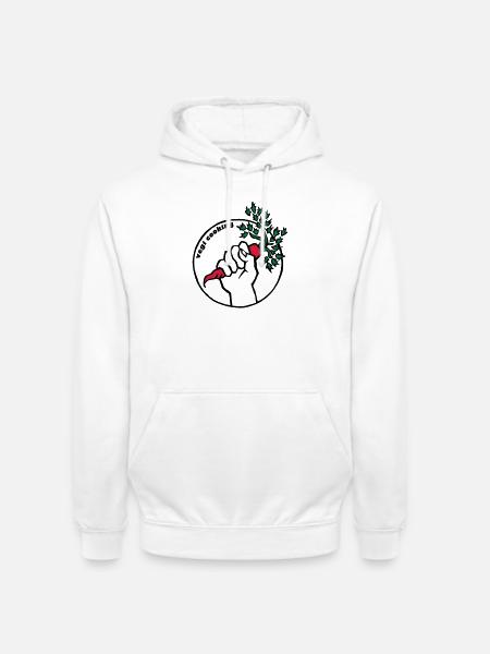 Vegan - Unisex Hoodie - Weiß