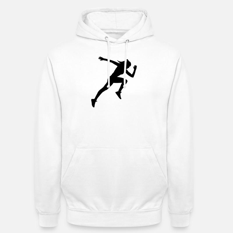 Exécuter Sprinter - Sweat-shirt à capuche unisexe - blanc