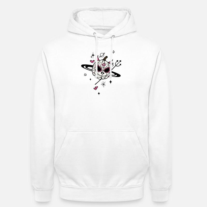 Pumpkin Devil Univers d’Halloween - Sweat-shirt à capuche unisexe - blanc