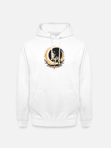 Boho Wolf - Unisex Hoodie - Weiß