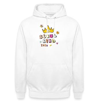 Schulkind 2026  - Unisex Hoodie - Weiß - Vorne - AI Model Male 185 dark (185cm) & AI Model Female 172 dark (172cm)