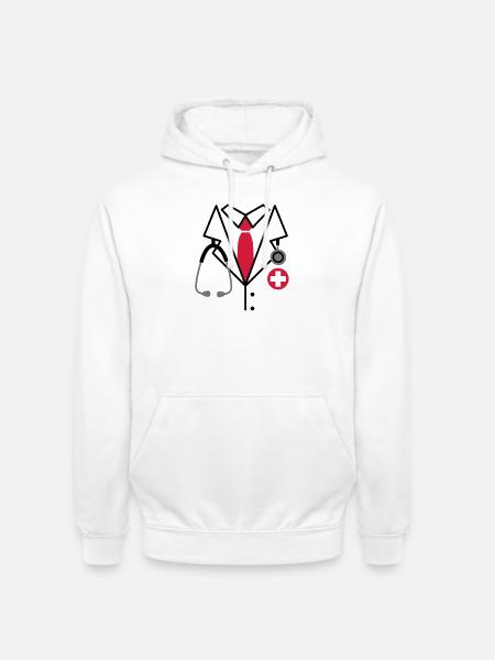Doktor, Doktor Kostüm - Unisex Hoodie - Weiß