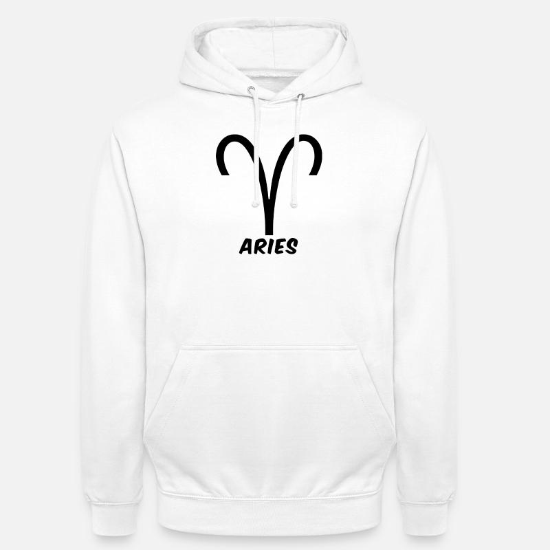 Widder Sternzeichen Widder Widder Horoskop - Unisex Hoodie - Weiß
