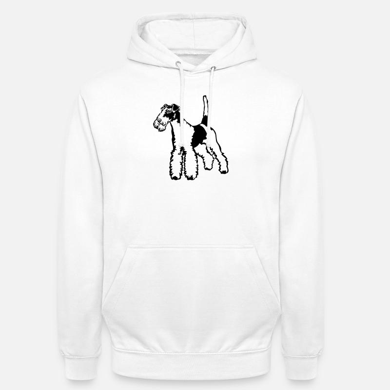 Fox-terrier - Sweat-shirt à capuche unisexe - blanc