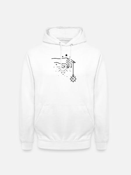 Skorpion-Tierkreis-Astrologie - Unisex Hoodie - Weiß