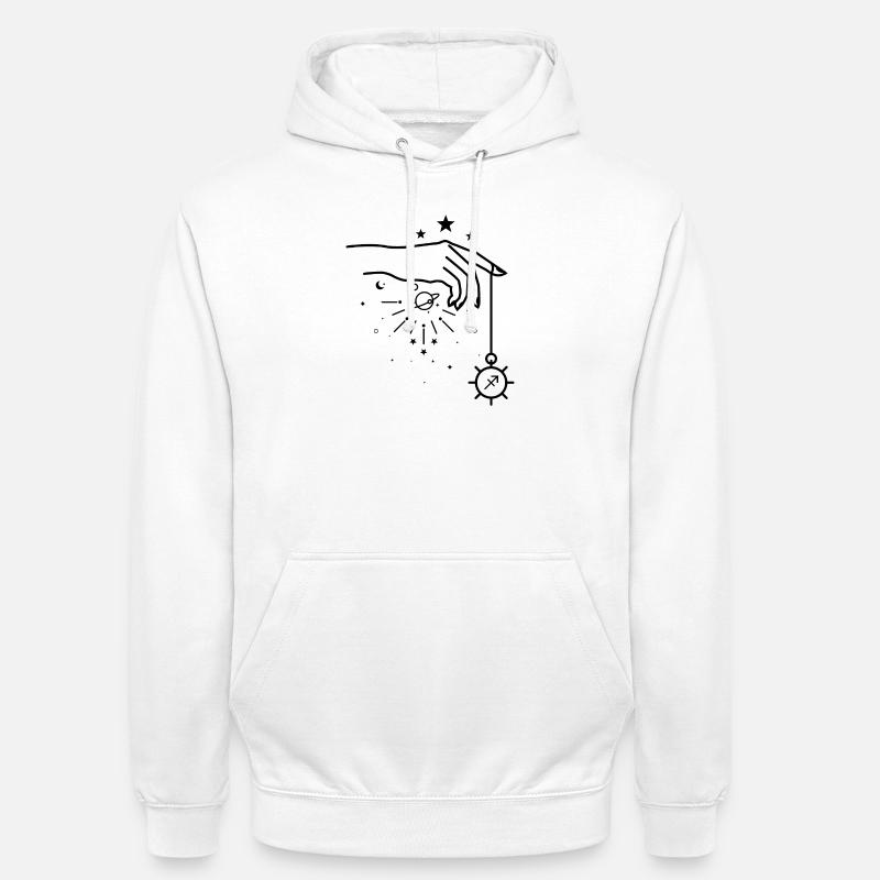 Mitternachts-Punkt - Unisex Hoodie - Weiß