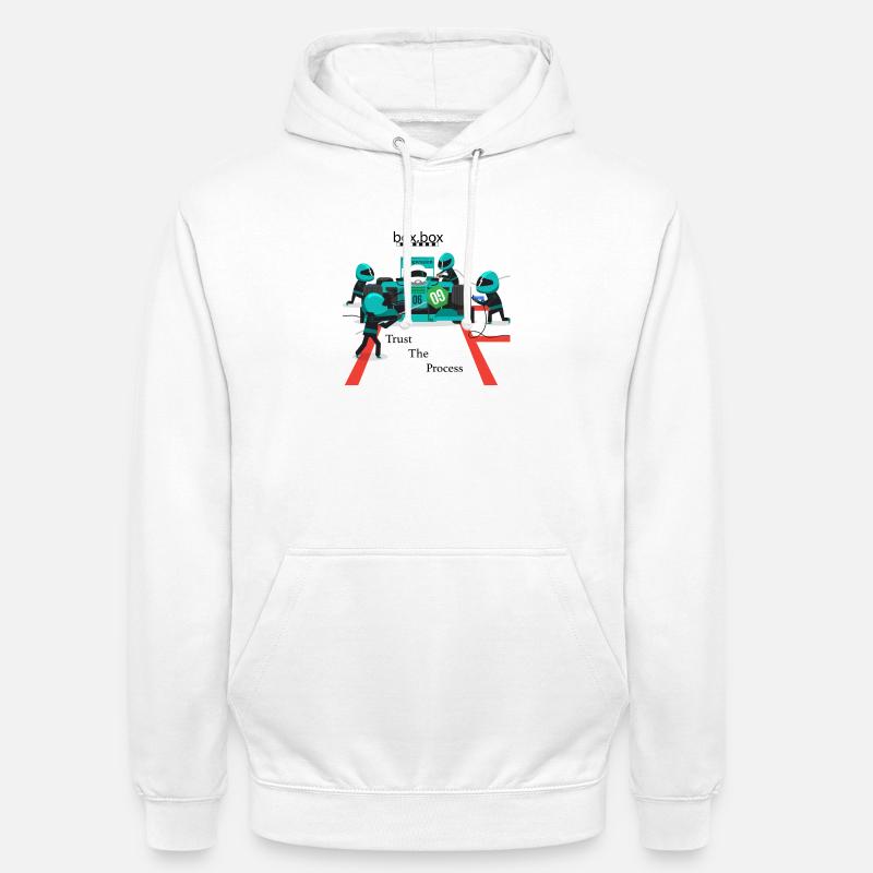 trust the process - Sweat-shirt à capuche unisexe - blanc