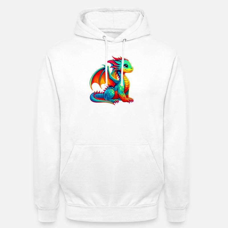 Drache - Unisex Hoodie - Weiß