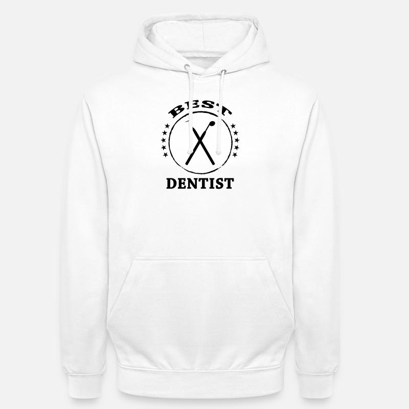 Best Dentist Tools Crest - Sweat-shirt à capuche unisexe - blanc