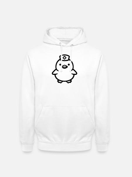 infirmière - Sweat-shirt à capuche unisexe - blanc