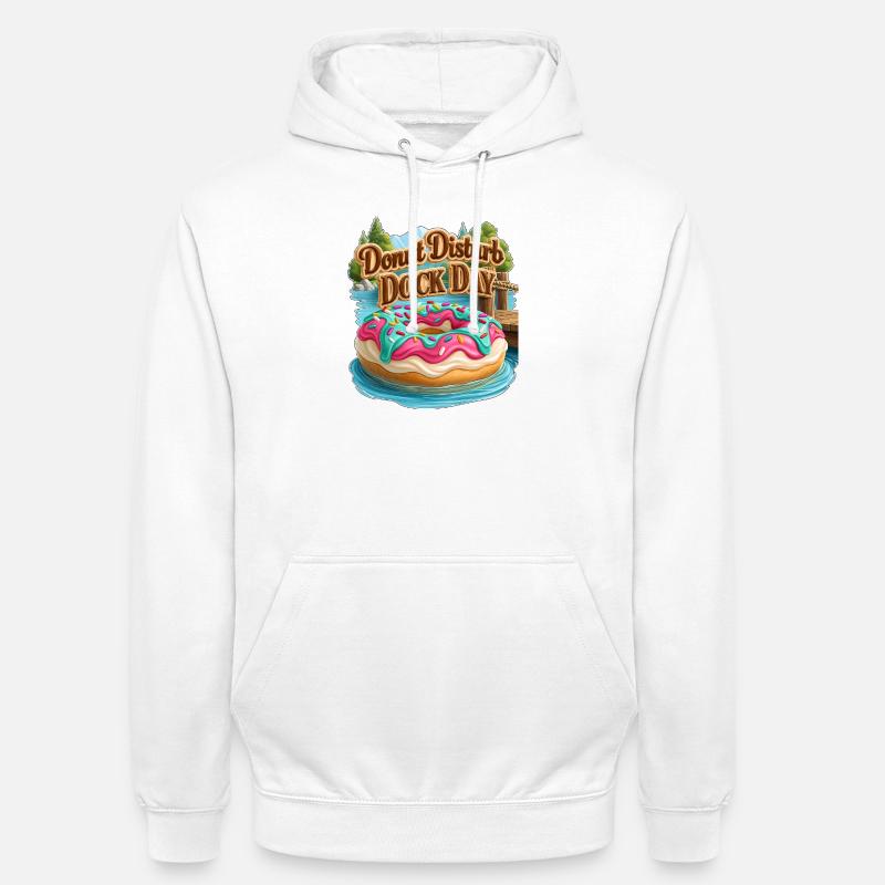 Donut Disturb Dock Day - Unisex Hoodie - white
