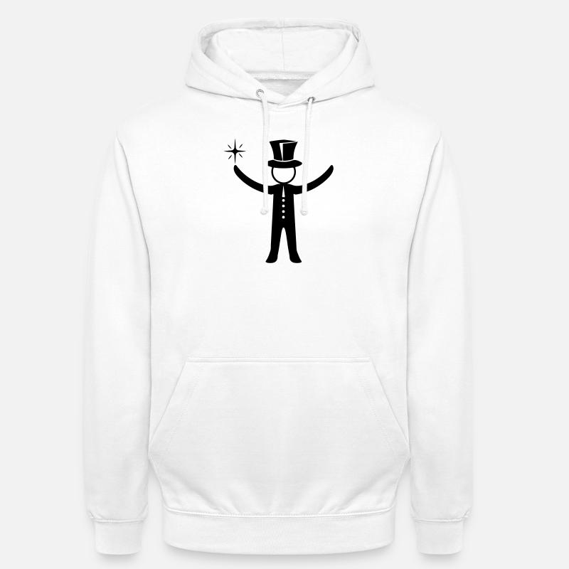 Magicien Sorcier - Sweat-shirt à capuche unisexe - blanc