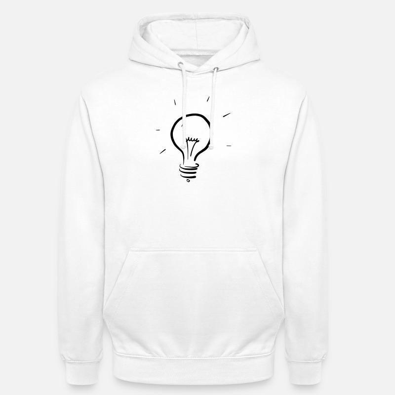 Glühbirne - Unisex Hoodie - Weiß