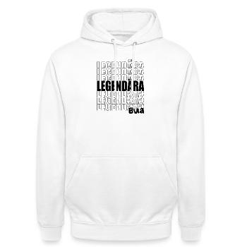 Legendära Bua - Legendärer Junge, Bub, legendär - Unisex Hoodie - Weiß - Vorne - AI Model Male 185 dark (185cm) & AI Model Female 172 dark (172cm)