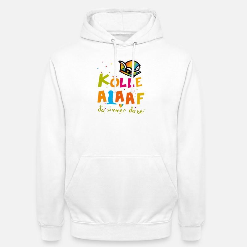 Carnaval d’Alaaf - Sweat-shirt à capuche unisexe - blanc