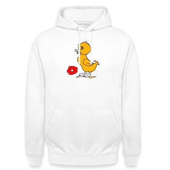 Poussins de Pâques Joyeuses Pâques - Sweat-shirt à capuche unisexe - blanc - Devant - AI Model Male 185 dark (185cm) & AI Model Female 172 dark (172cm)