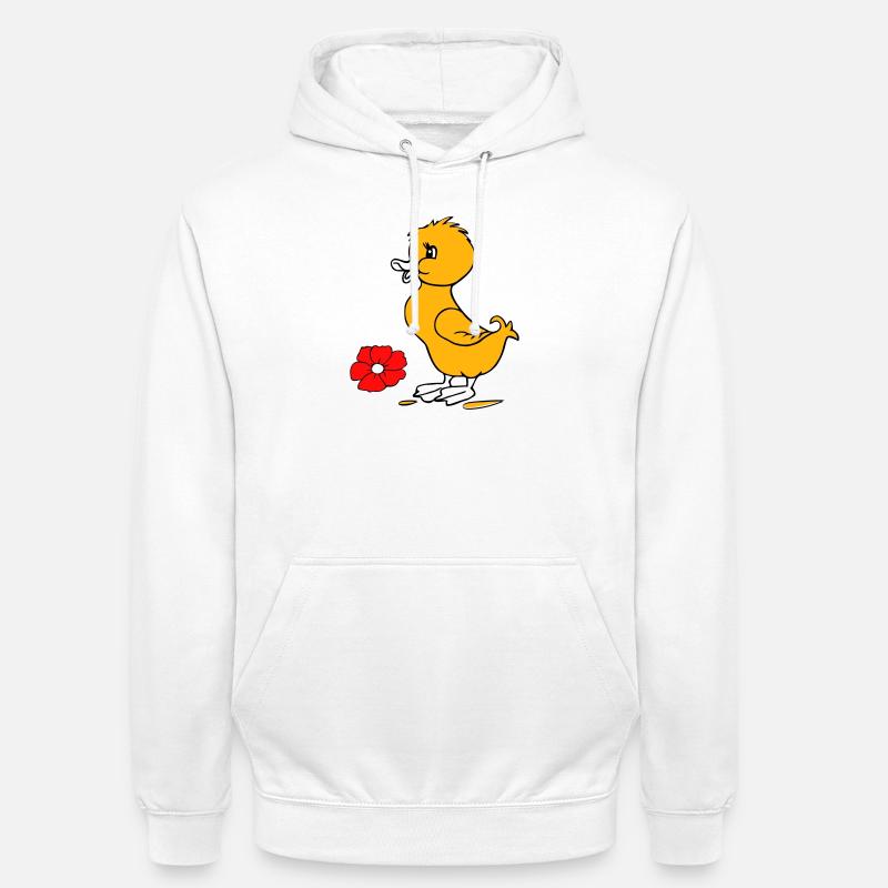 Poussins de Pâques Joyeuses Pâques - Sweat-shirt à capuche unisexe - blanc