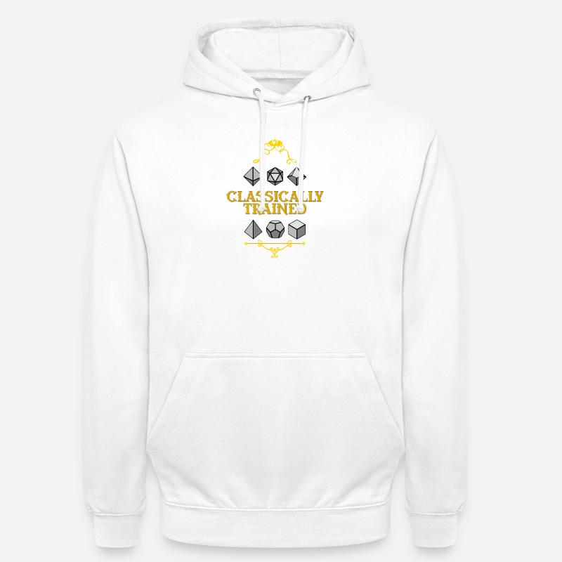 Classically Trained Dice Mastery - Unisex Hoodie - white