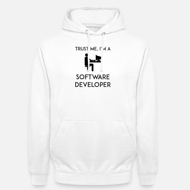 Trust Me I'm a Software Developer - Unisex Hoodie - white