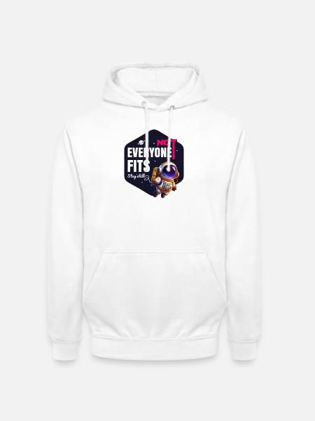 Not Everyone Fits Stay Chill - Unisex Hoodie - white