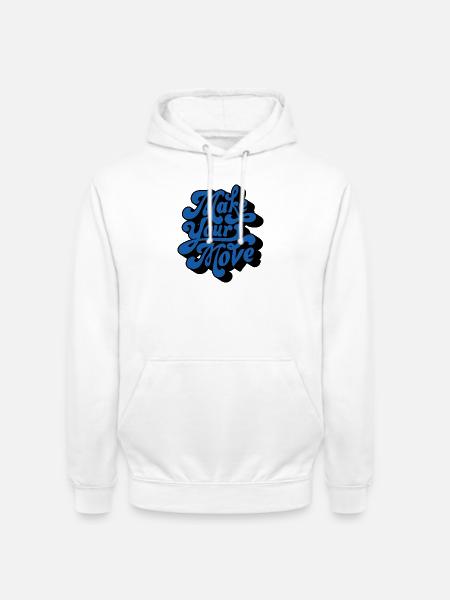 Make Your Move – Retro Style - Unisex Hoodie - white