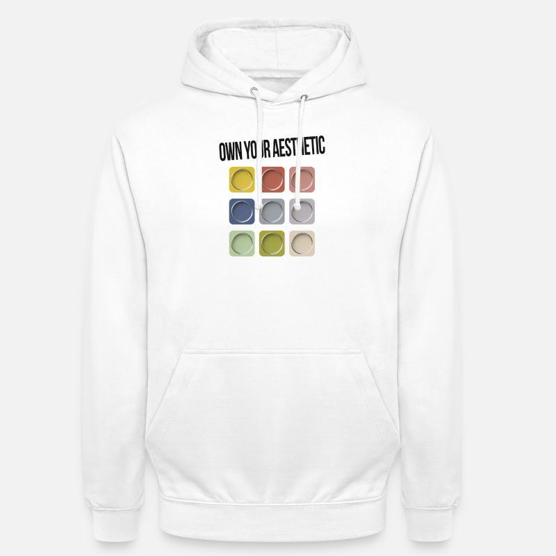 Assumez votre esthétique – Déclaration moderne - Sweat-shirt à capuche unisexe - blanc