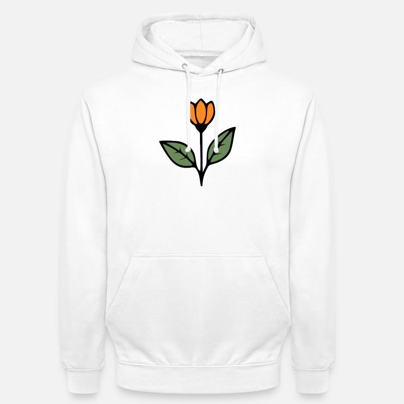  Blume Tulpe Blumen Blüte Geschenkidee Mutter  - Unisex Hoodie - Weiß