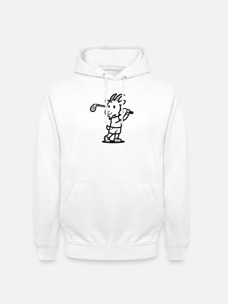 Goat Golf - Unisex Hoodie - Weiß
