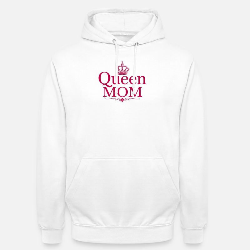Queen Mom – Stylisches Muttertags Design - Unisex Hoodie - white