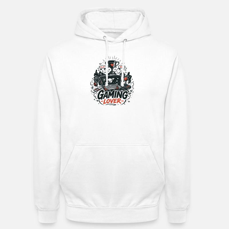 Gaming Lover Retro Controller - Unisex Hoodie - Weiß