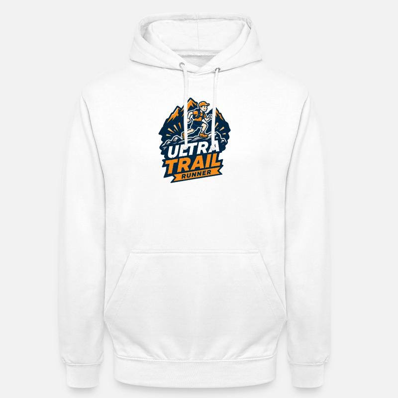 Ultra Trail Runner - Unisex Hoodie - white