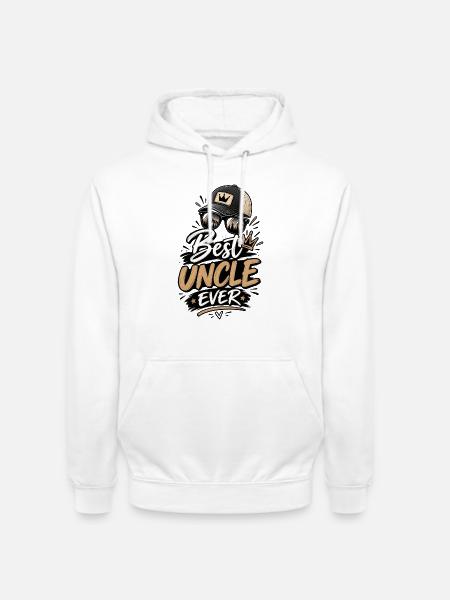 Bester Onkel aller Zeiten draußen - Unisex Hoodie - Weiß