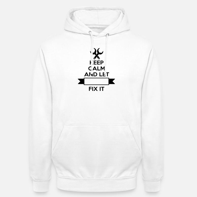 Mécanicien - Sweat-shirt à capuche unisexe - blanc