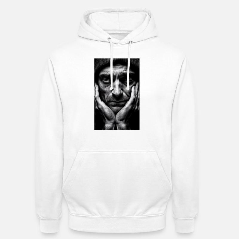Thinking Guy - Unisex Hoodie - Weiß