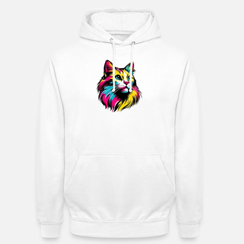 Katze - Unisex Hoodie - Weiß