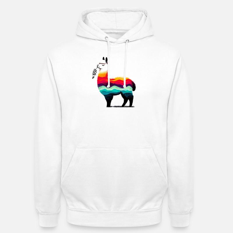 Alpaka - Unisex Hoodie - Weiß